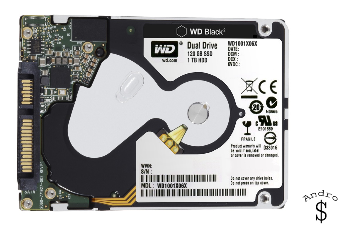 WD Black 1 - WD's Black 2 SSD/HDD combo drive is here