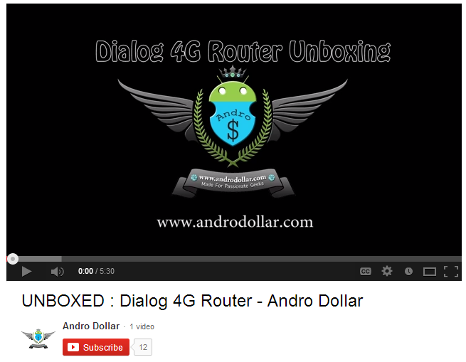 Capture3 - VIDEO : Dialog 4G Router Unboxing and Initial Impressions - Andro Dollar makes its Youtube Debut !