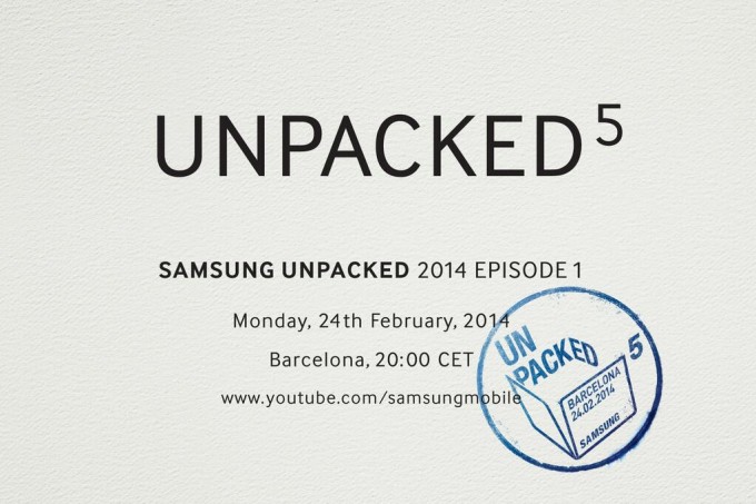 unpacked 5 - Samsung Galaxy S5 Unpacked event scheduled for MWC 2014
