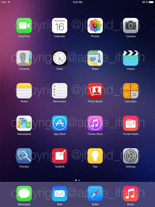 24 - LEAKED : iOS 8 running on the iPhone 5S & iPad