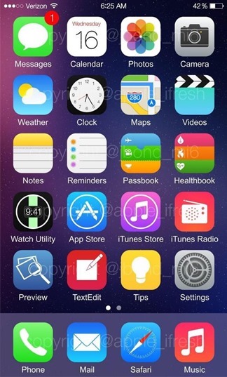 31 - LEAKED : iOS 8 running on the iPhone 5S & iPad