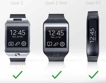 galaxy gear vs gear 2 vs gear 2 neo vs gear fit 10 - Samsung Gear Smartwatches will work with 20 Devices