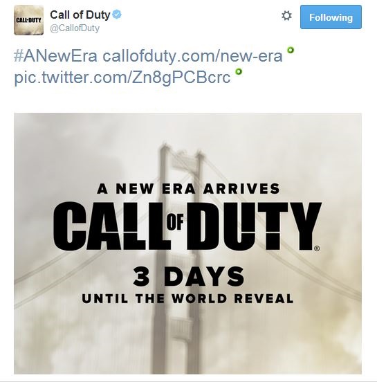 Capture - New Call of Duty game reveal dated for 4th May by Activison