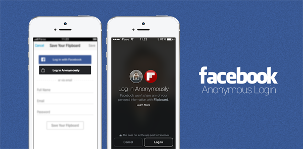 Facebook Anonymous Login main - Facebook Launches "Anonymous Login" and "Audience Network" at f8 2014