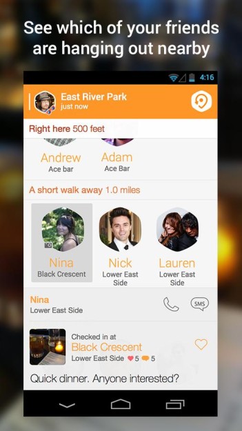 SWARM ANDROID ANDRODOLLAR 3 - Foursquare's All New Check-in App, SWARM is now available to download; Get the APK here