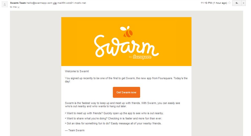 SwarmEmail AndroDollar - Foursquare's All New Check-in App, SWARM is now available to download; Get the APK here