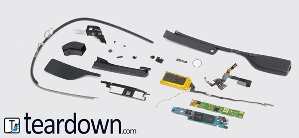 Teardown Image - Google Glass tear-down reveals components cost only $80, but Google sells it for $1500