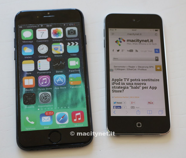 iPhone6 Dummy www.androdollar 1 - LEAKED : Apple iPhone 6 in Gold and Compared to the iPod 5