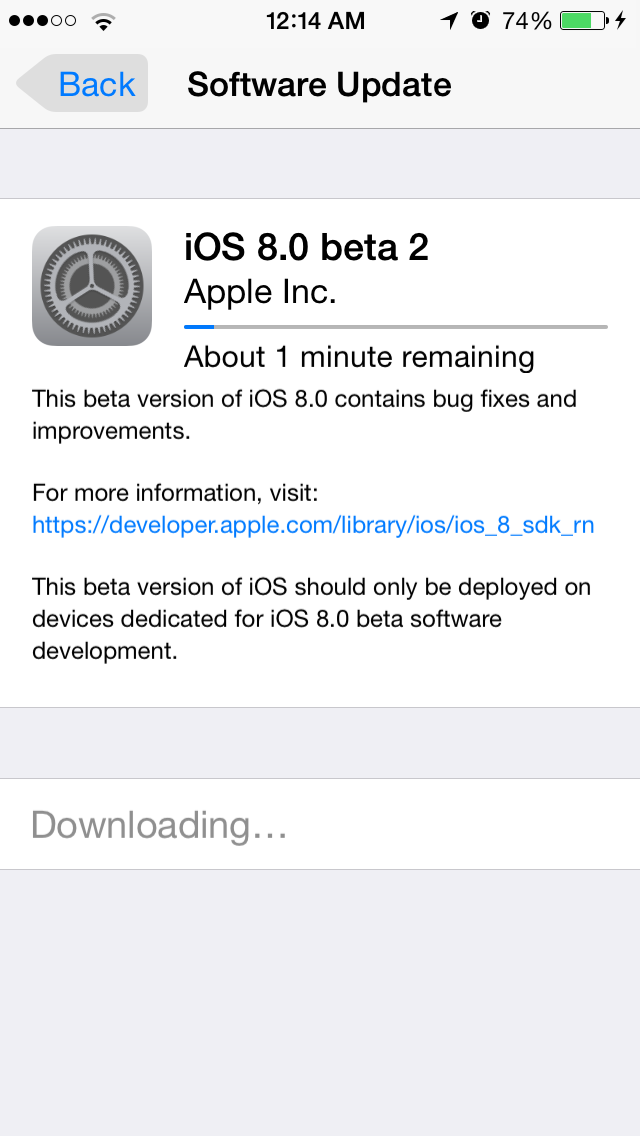 iOS8Beta2 iPhone5S AndroDollar 3 - iOS 8 Beta 2 Now Seeding to Developers [Download ipsw here]