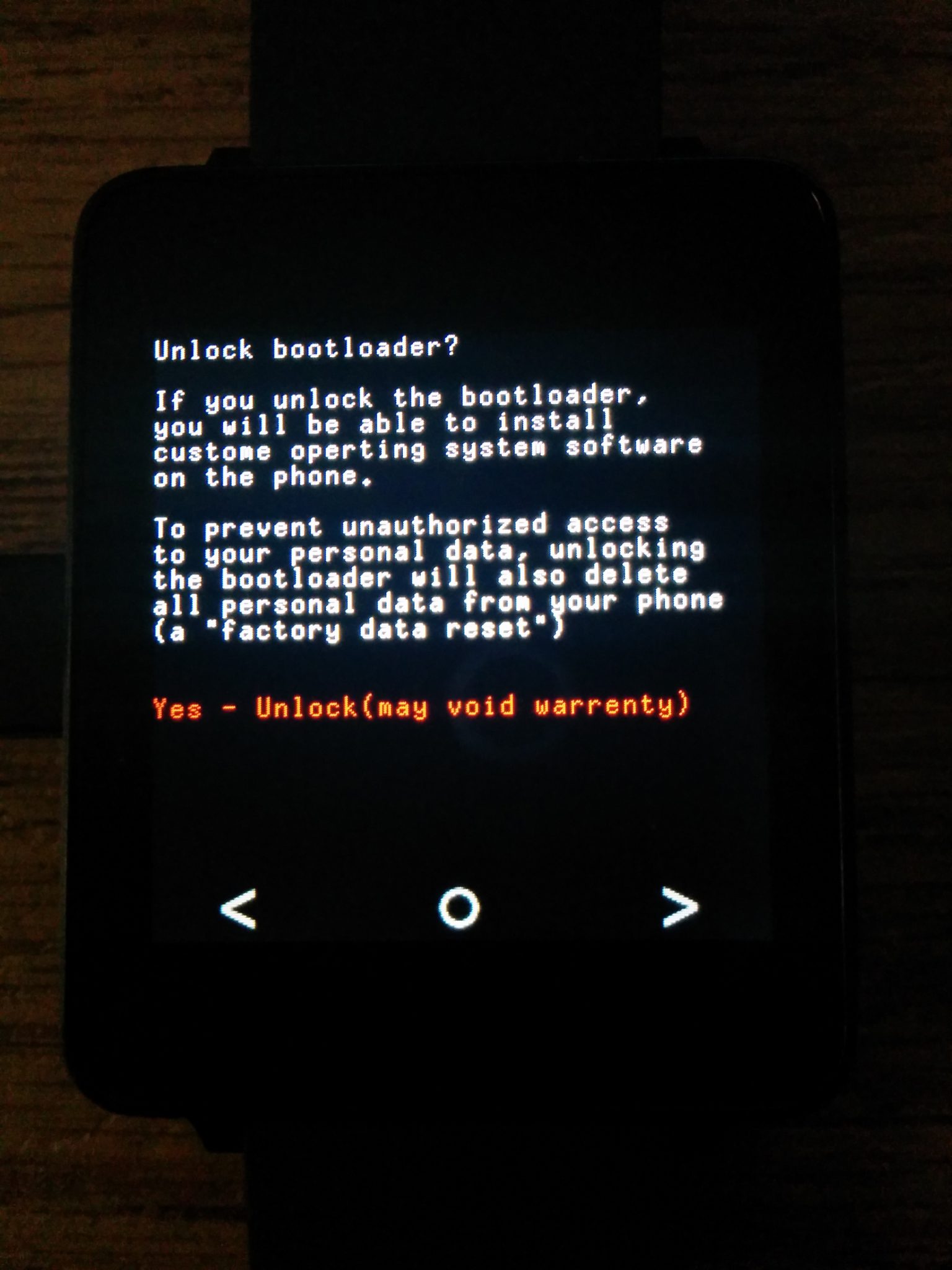 gwatch bootloader - LG G Watch gets it's First Android Wear Custom Rom