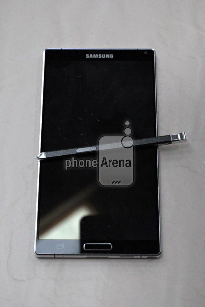 Earlier leak of the Samsung Galaxy Note 4 1 - UPDATED : LEAKED : Samsung Galaxy Note 4 with Metal Bezels, Redesigned S-Pen and Retail Box