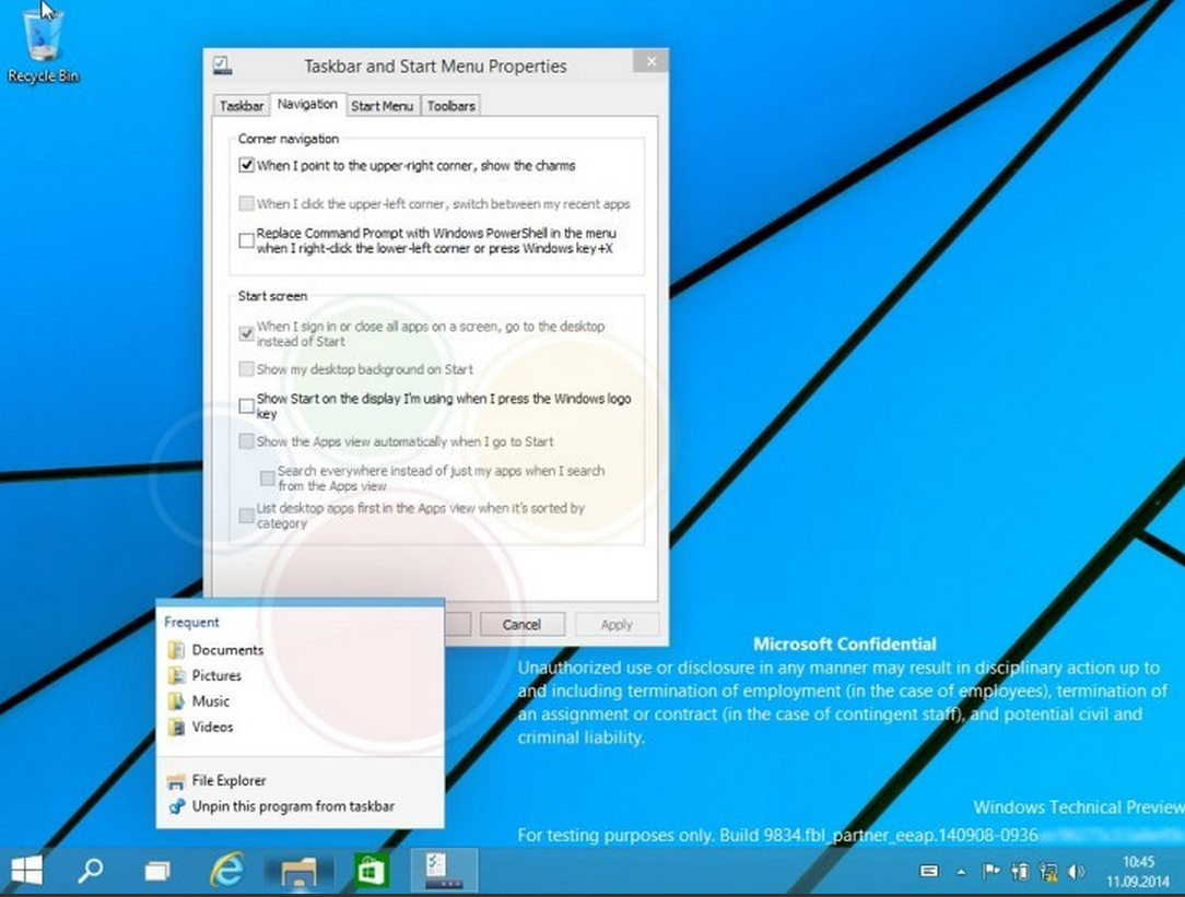 Windows9 Build9834 Leaked AndroDollar 10 - LEAKED : 20 Windows 9 Screenshots & A Video show some Interesting changes