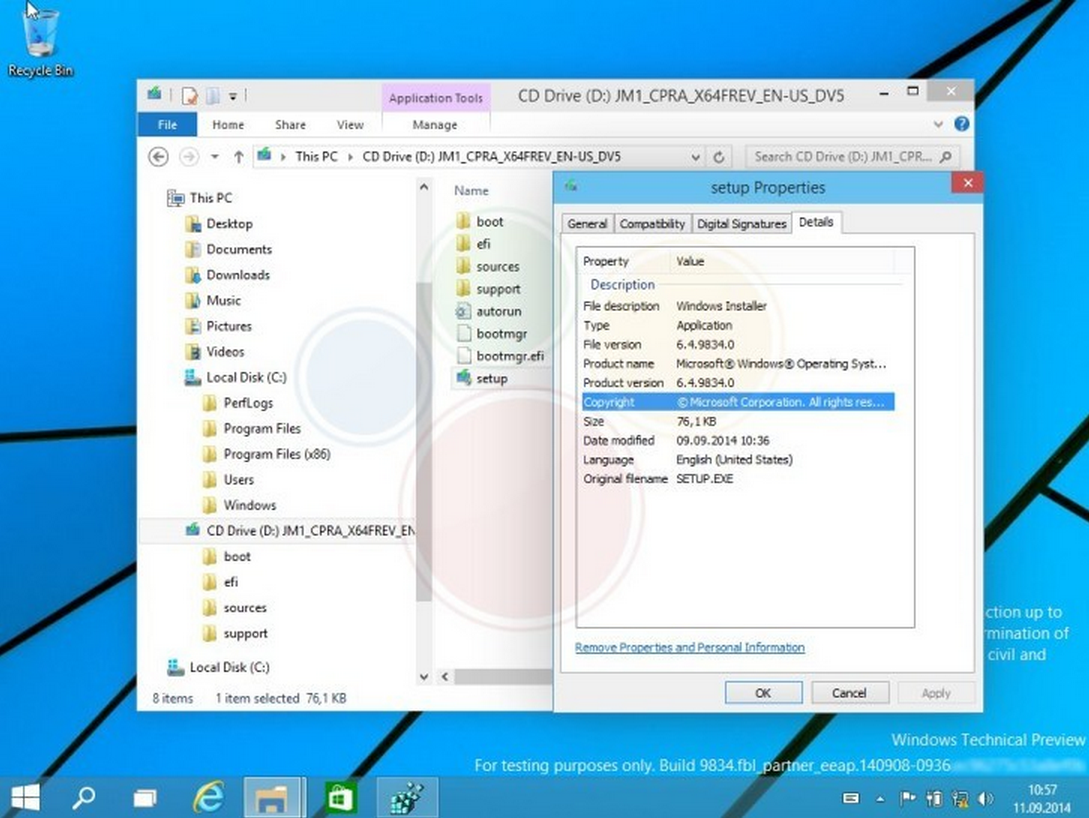 Windows9 Build9834 Leaked AndroDollar 18 - LEAKED : 20 Windows 9 Screenshots & A Video show some Interesting changes