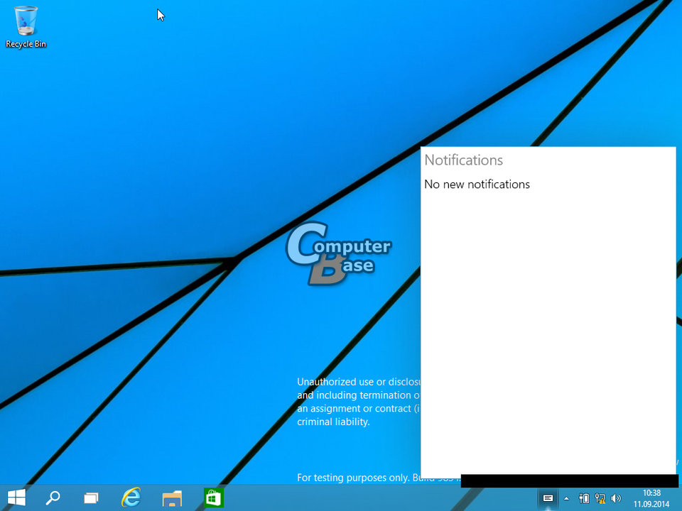 notificationcenter - LEAKED : 20 Windows 9 Screenshots & A Video show some Interesting changes