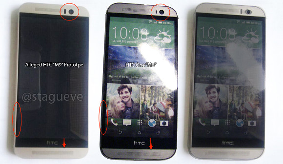 HTC One M9 vs HTC One M8 - UPDATED : Leaked Images reveal the HTC One M9 for the First Time