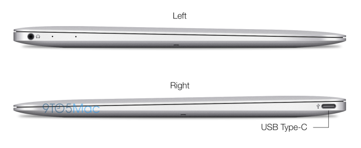profilel r copy - New Rendered Images show the latest Apple 12" Macbook Air which will have a redesigned body and a higher resolution display