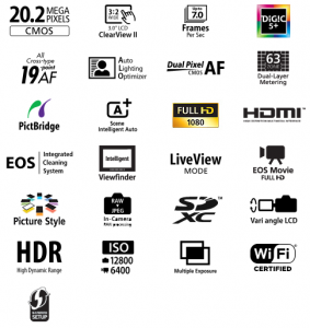 Canon 70D Specifications