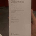 Note 5 Box back 150x150 - Hands On Photos reveal the Galaxy Note 5 and the Retail box